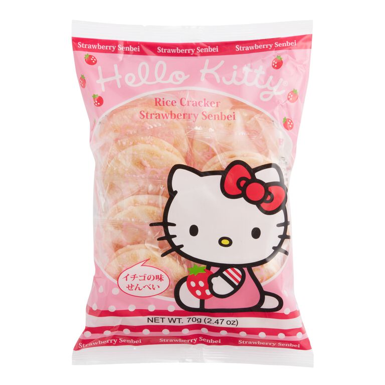 Hello Kitty Strawberry Rice Crackers (Japan)