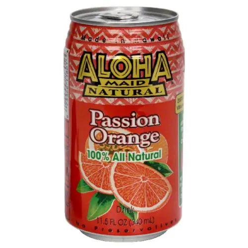 Aloha Maid Passion Orange Drink 11.5Fl.oz(340ml) – Foreign Sodas