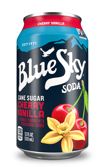 Blue Sky Natural Soda Cherry Vanilla Cream, 12 Oz.