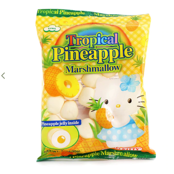 EIWA Hello Kitty Tropical Pineapple Marshmallow 3.1oz (90g)