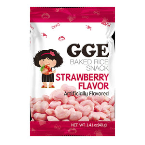 GGE Baked Rice Snack Strawberry Flavor 40g