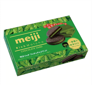 Meiji Rich Matcha Chocolate Sandwich Cookies