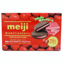 Load image into Gallery viewer, Meiji Rich Strawberry Chocolate Sandwich Cookies
