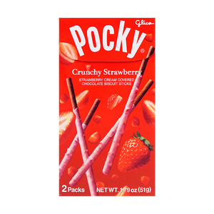 Pocky Crunchy Strawberry Chocolate Biscuit Sticks