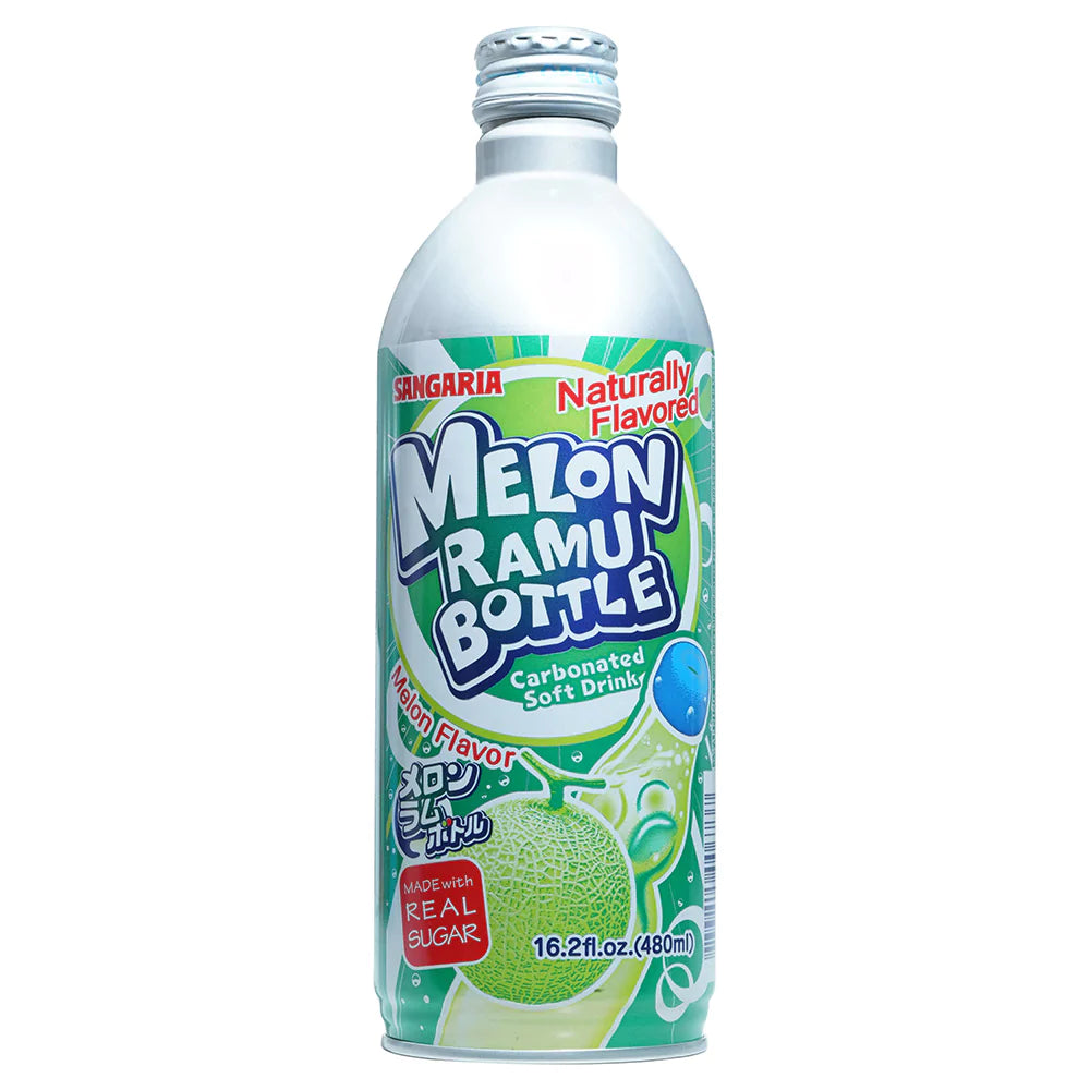 Sangaria Ramu Bottle - Melon Soda Flavor 16.2oz (480ml) (Japan)