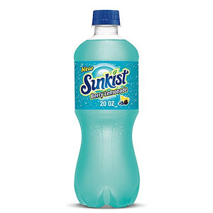 Sunkist Berry Lemonade Soda Bottle - 20 Fl. Oz.