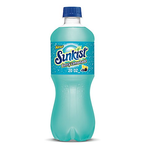Sunkist Berry Lemonade Soda Bottle - 20 Fl. Oz.