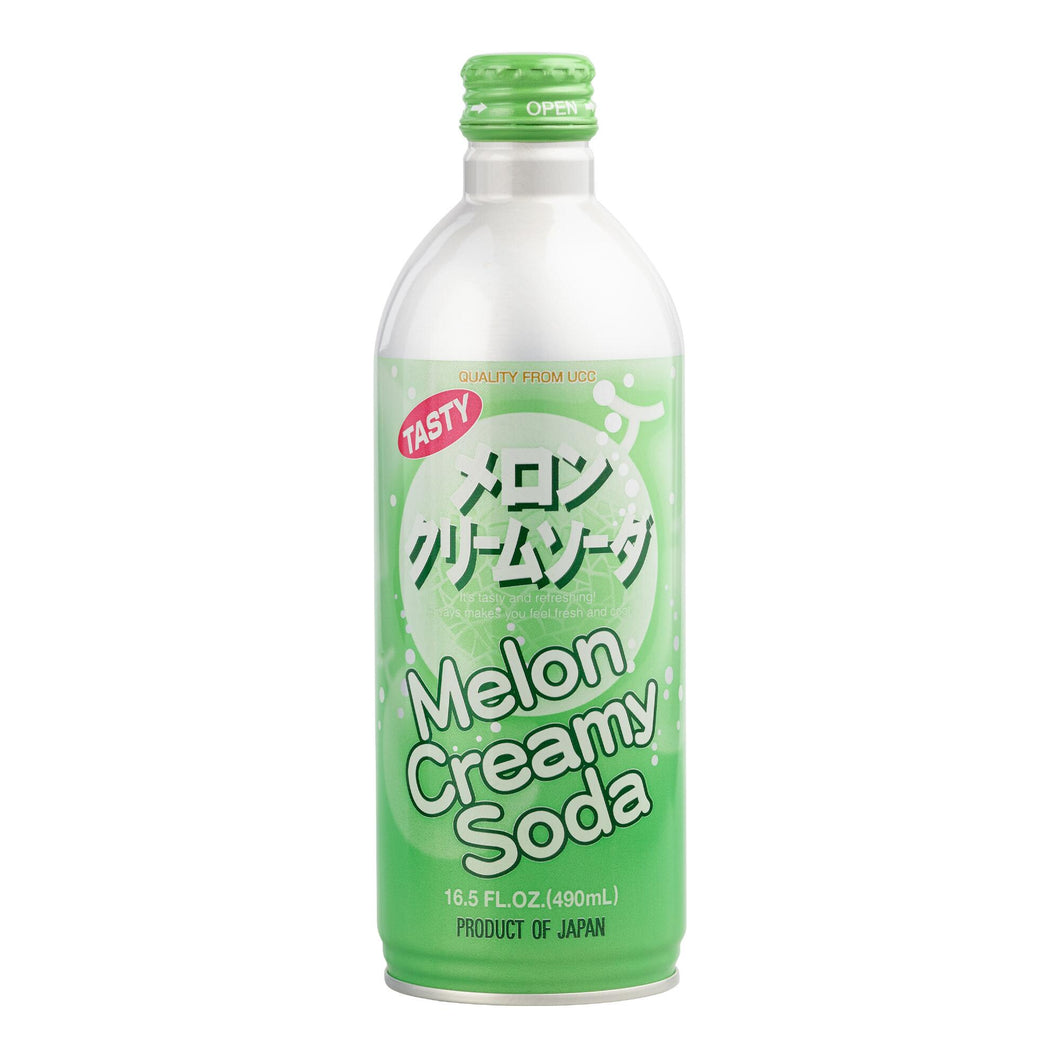 UCC Melon Creamy Ramune Soda 16.6oz (490ml) (Japan)