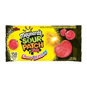 Maynards Sour Patch Kids Gummy Sour Cherry Blasters, 64g/2.3oz